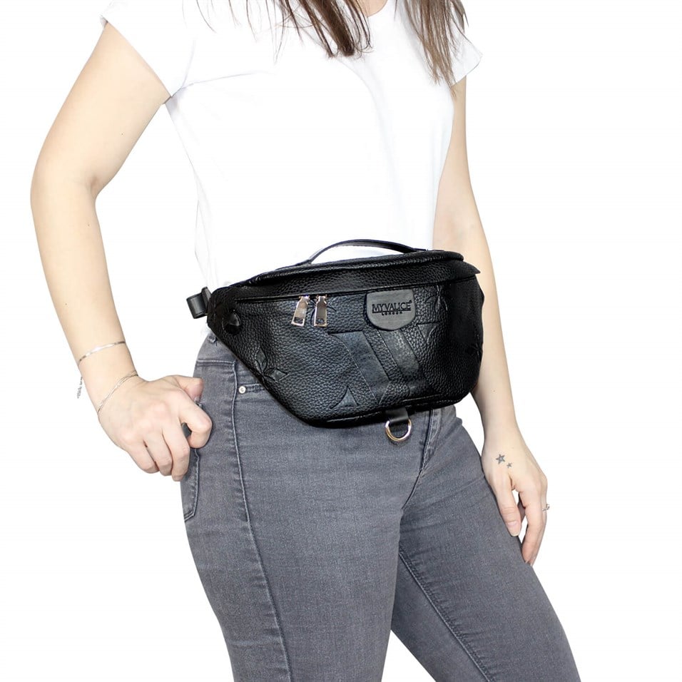 My Valice Smart Bag Usb'li Çapraz Göğüs ve Bel Çantası 1506 Siyah