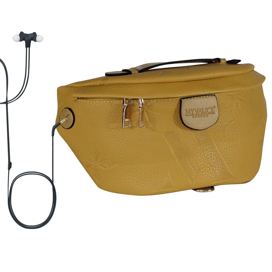 My Valice Smart Bag Usb'li Çapraz Göğüs ve Bel Çantası 1506 Sarı