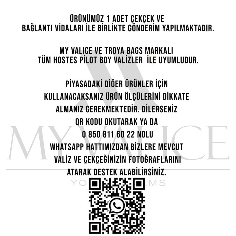 My Valice Valiz Çekçeği Hostes Pilot Boy Alüminyum Çekçek 02