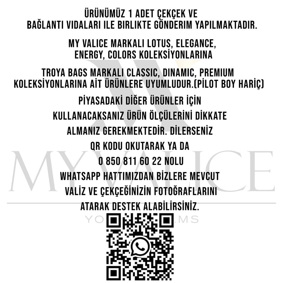 My Valice Valiz Çekçeği Kabin Küçük Boy Çekçek 01