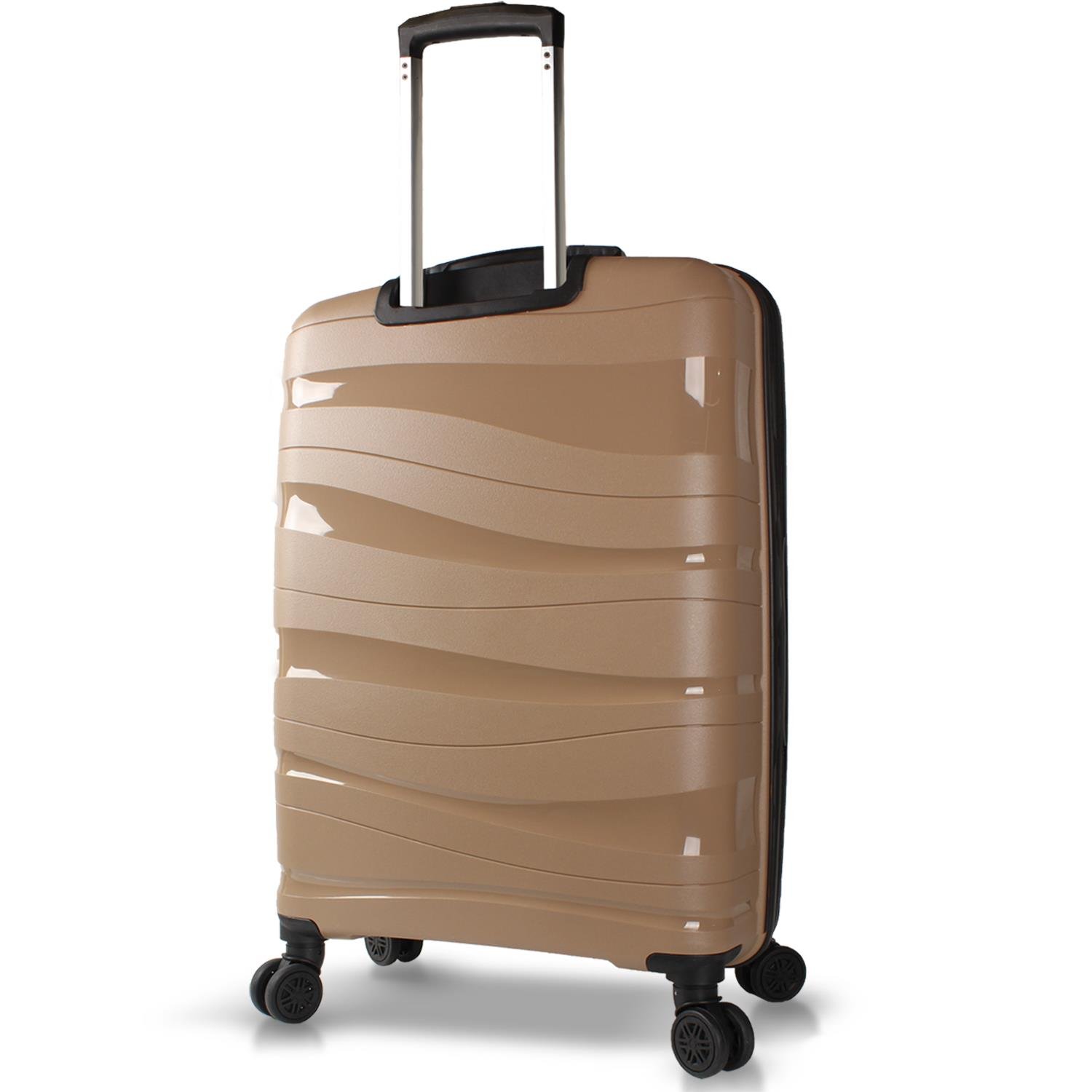 My Valice Wave PP Polypropylene Unbreakable Large Size Luggage Gold