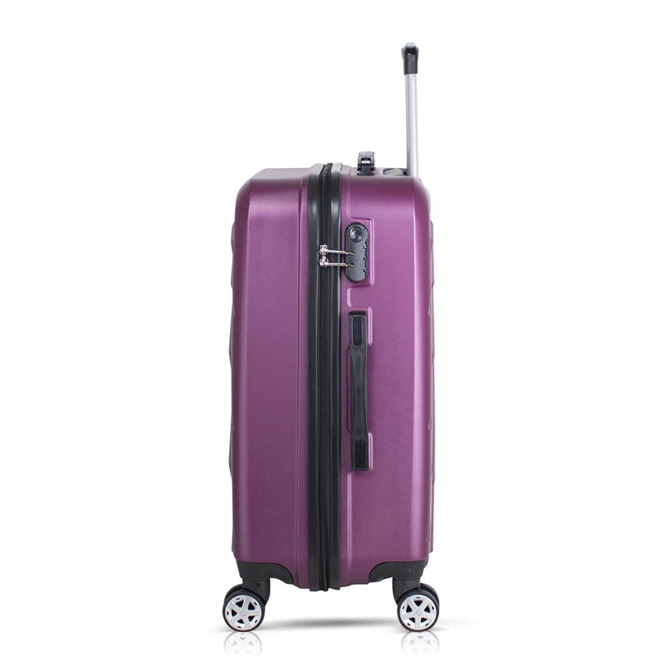 Troya Basic Abs 4'lü Travel Valiz Seti Mürdüm