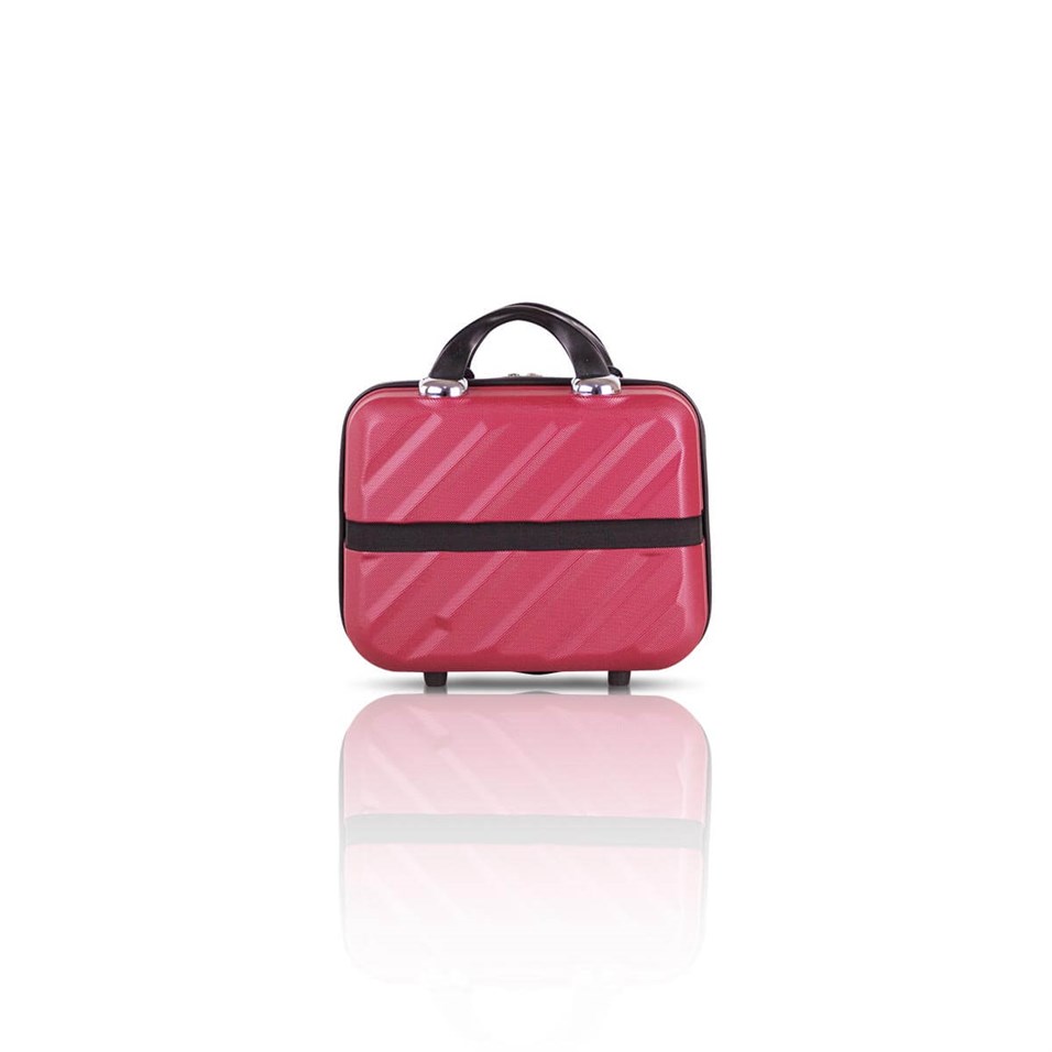 Troya Basic Abs Makyaj Çantası & El Valizi Bordo