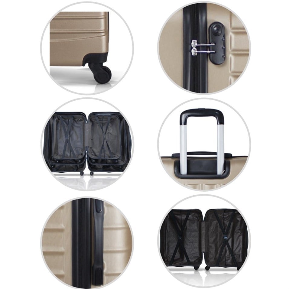 Troya Classic Abs Kabin Boy Valiz Mürdüm