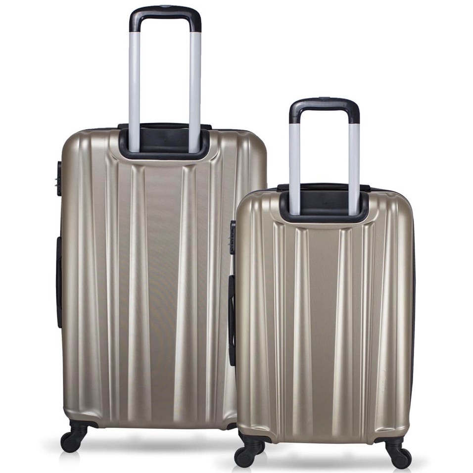 Wallace Line Abs 2'li Valiz Seti (Orta ve Büyük) Gold