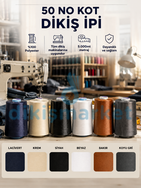 50 No Dikiş İpi Seti