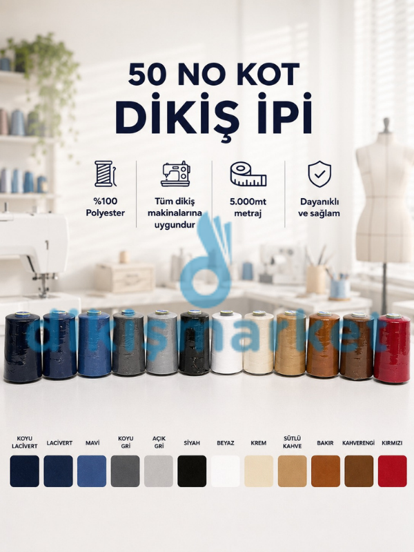 50 No Dikiş İpi Seti