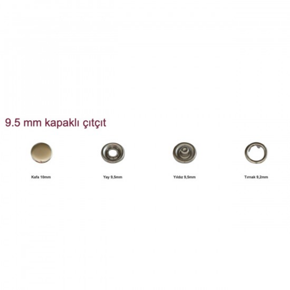 9.5 KAPAKLI ÇIT ÇIT 1440 TAKIM NİKEL 
