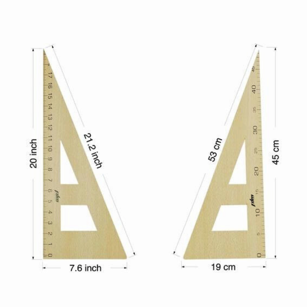 9 PARÇA SET-7 PARÇA AHŞAP RİGA CETVEL SETİ,1 MT CETVEL VE MODELİST GÖNYESİ 