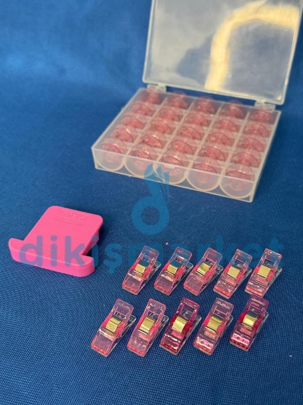 DİKİŞ SETİ PEMBE