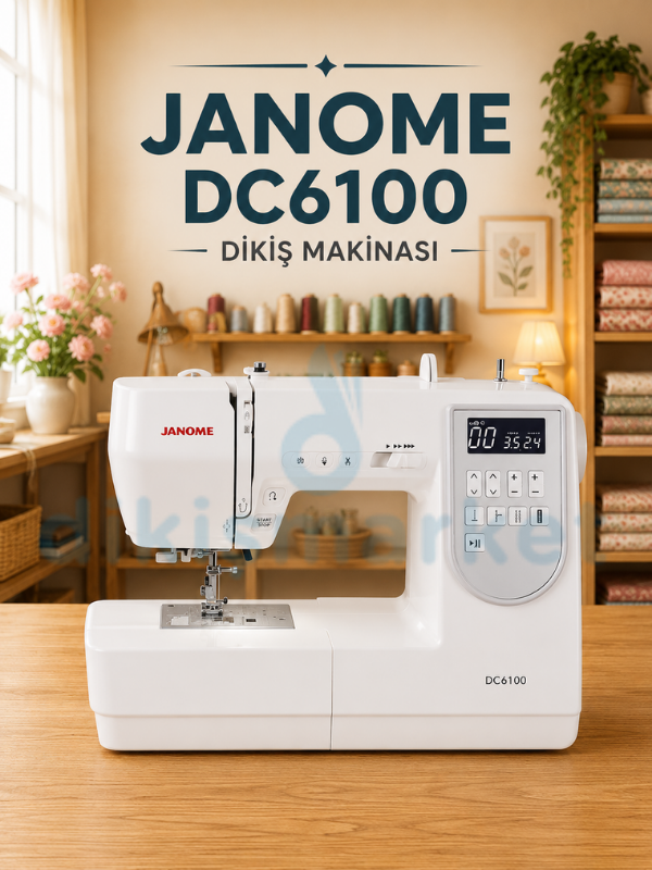Janome DC6100 Taşınabilir Elektronik Dikiş Makinesi