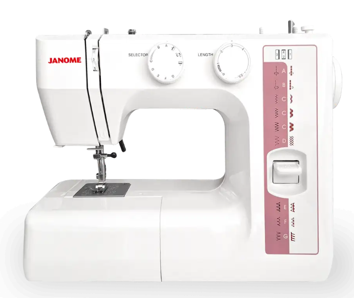 Janome TR1018 Dikiş Makinesi | 13 Değişik Dekoratif Dikiş | 5 mm Genişliğinde Zigzak | 4mm Dikiş Adım Ayarı | Komple Metal