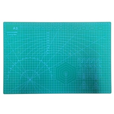 Kesim Matı 300x220mmx3mm A3|Kesme Matı Patchwork|Kesme Tablası|Kesim Altlığı Çift Tarafl