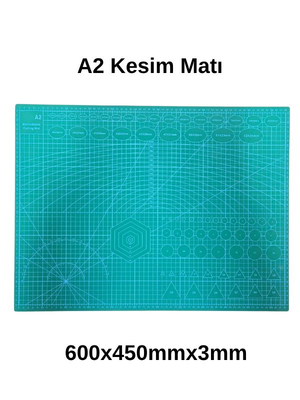 Kesim Matı 600x450mmx3mm|A2 Mat|Kretuar Bıçak