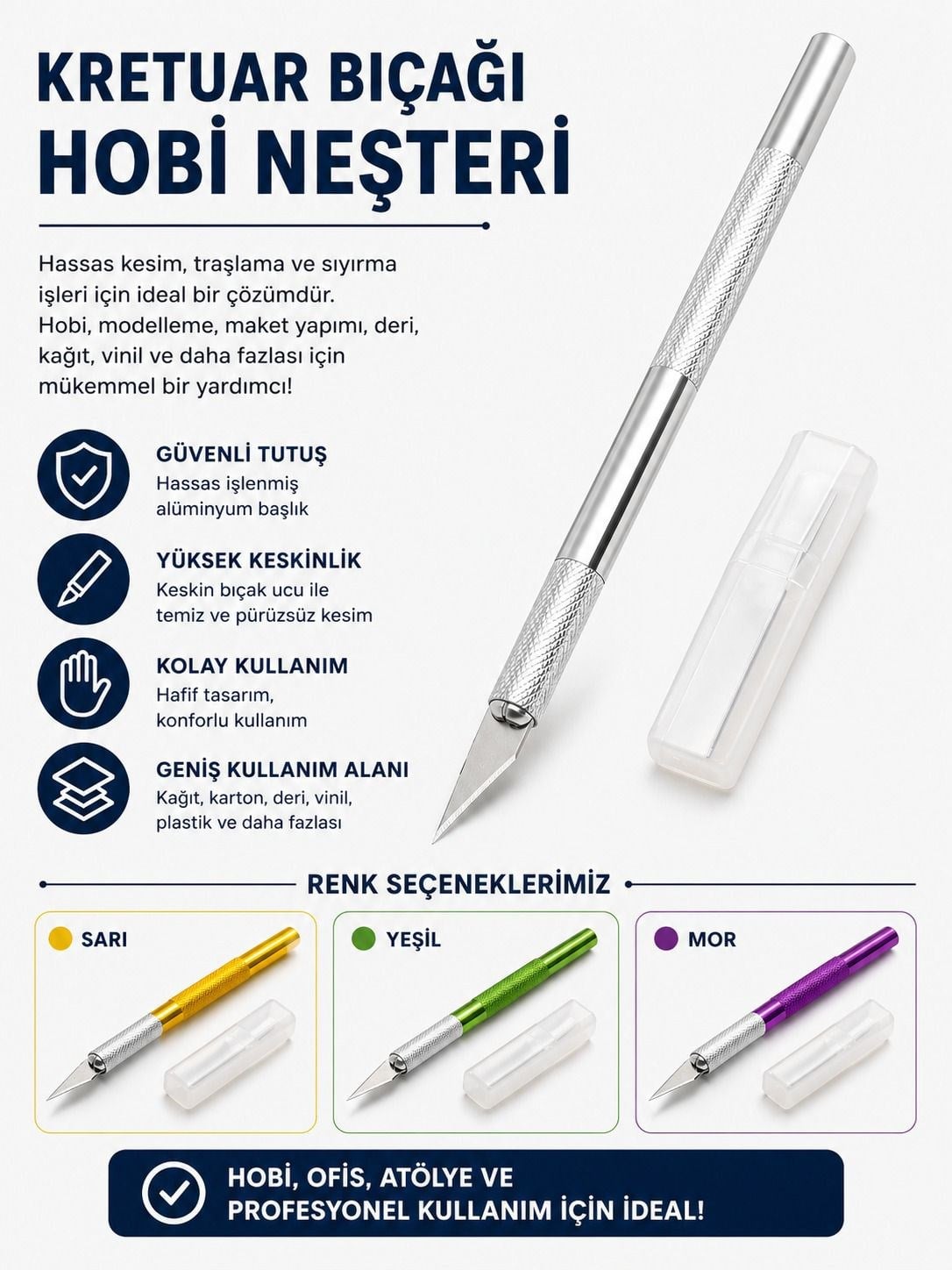 Kretuar Bıçağı|Hobi Neşteri