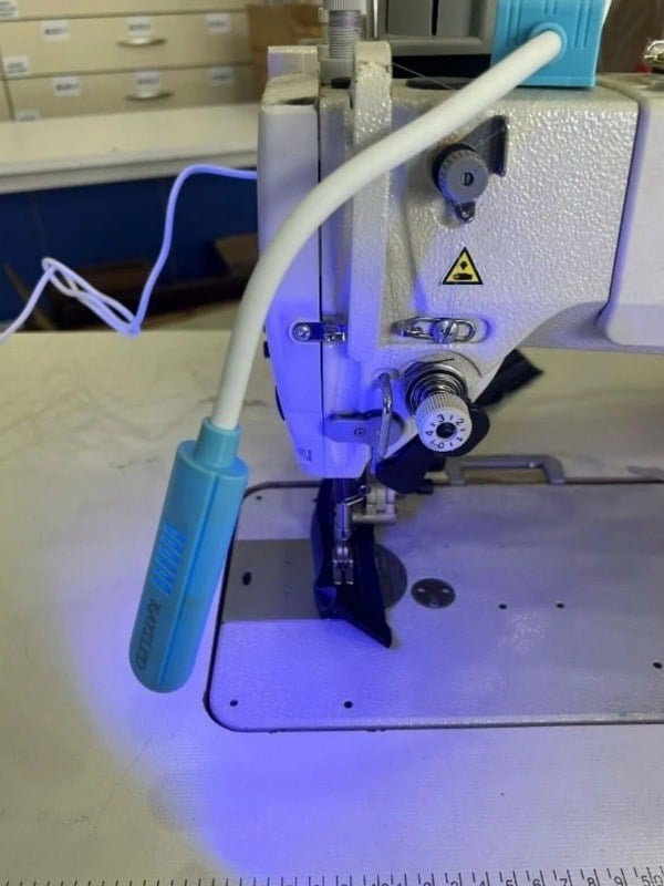 Makine Fişli Led Lamba Mor/Beyaz