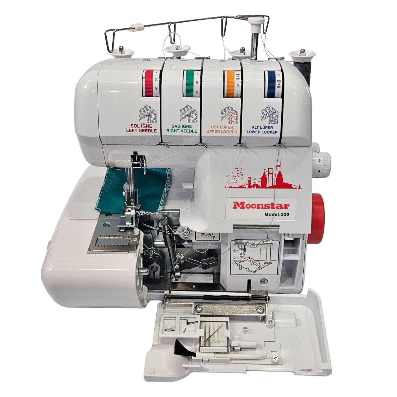 Moonstar 320 Ev Tipi Elektronik Overlok Makinesi | 3-4 iplik