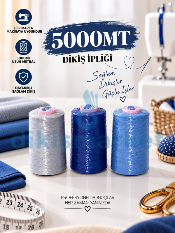 Oltalı 120 Numara 3'lü Mavili Set