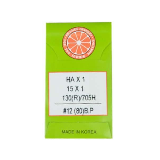 Orange | Ev Tipi Aile Dikiş Makina İğnesi | 12 Numara | HAX1 | 12/80 | 1 Paket 10 Adettir | Tüm Ev Tipi Marka Makineler İle Uyumludur