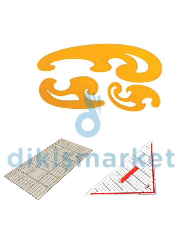 PİSTOLE CETVEL / GEODERİK CETVEL/ PATCHWORK CETVEL