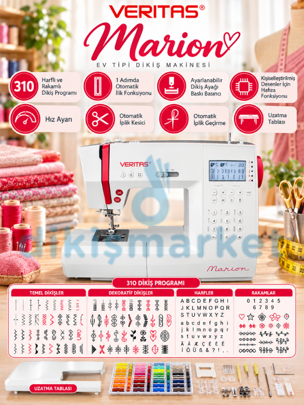 Veritas Marion 310 farklı dikiş programlı Dikiş Makinası