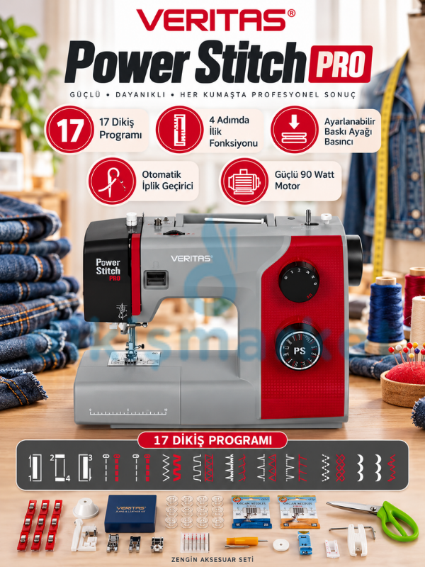 Veritas Power Stitch PRO Ev Tipi Dikiş Makinesi 