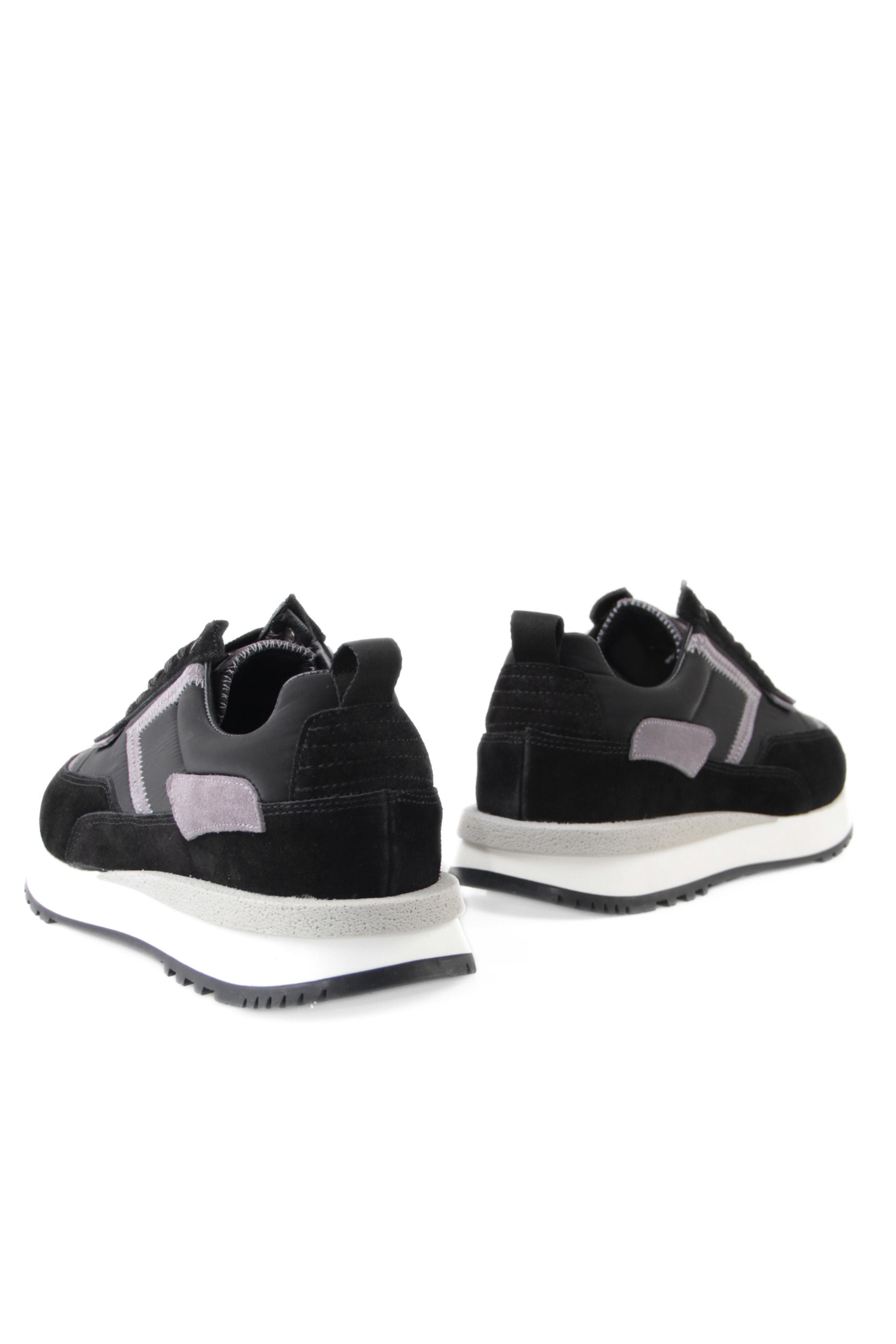 Hakiki Deri Erkek Bağcıklı Siyah Sneaker Ayakkabı John