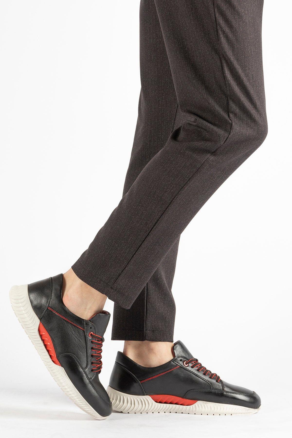 Hakiki Deri Erkek Günlük Sneaker Ayakkabı