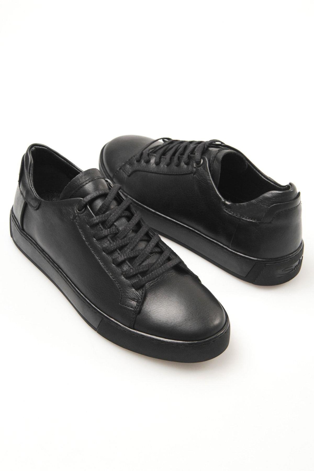 Hakiki Deri Erkek Günlük Sneaker Ayakkabı