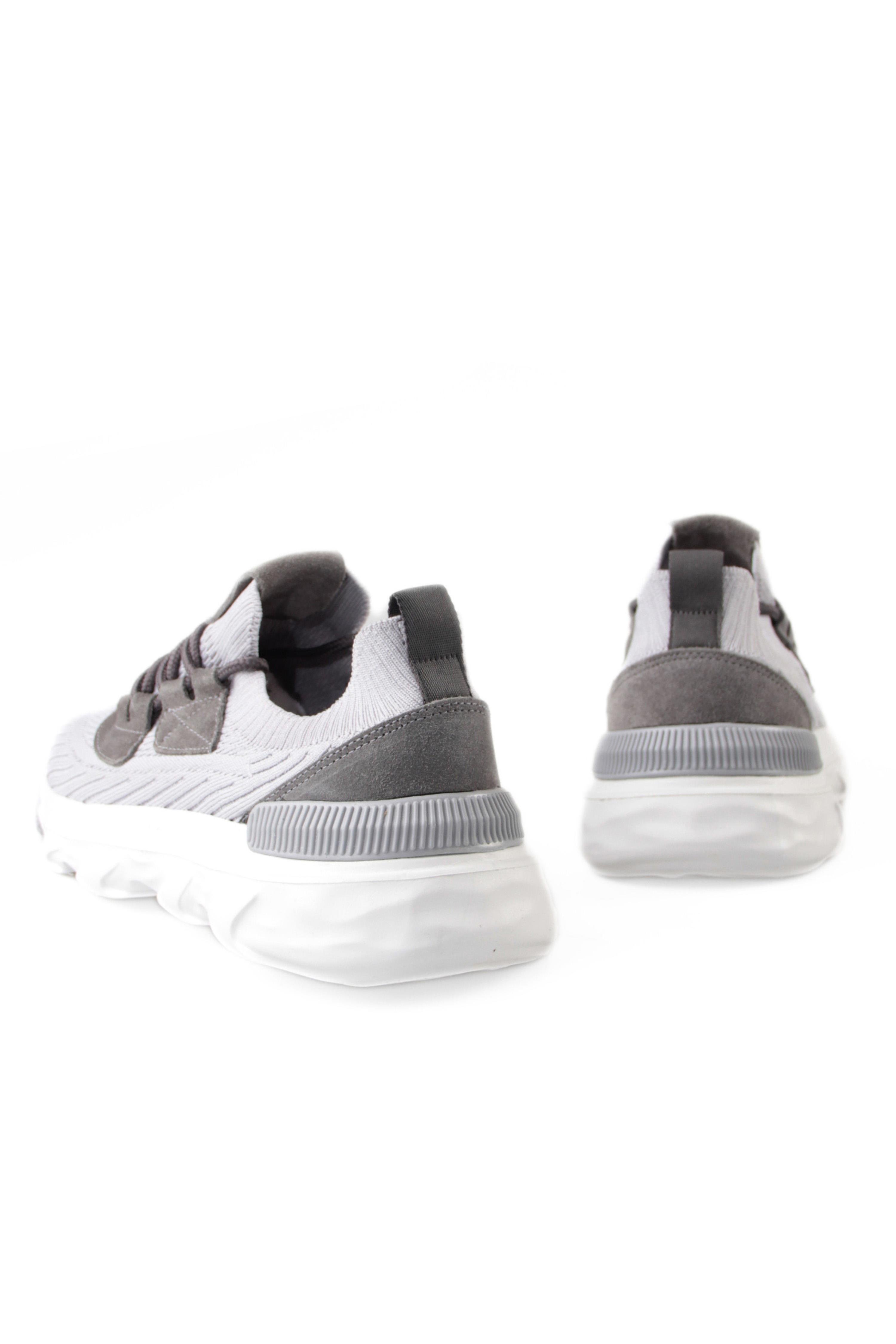 Triko Erkek Bağcıklı Gri Sneaker Ayakkabı Robert