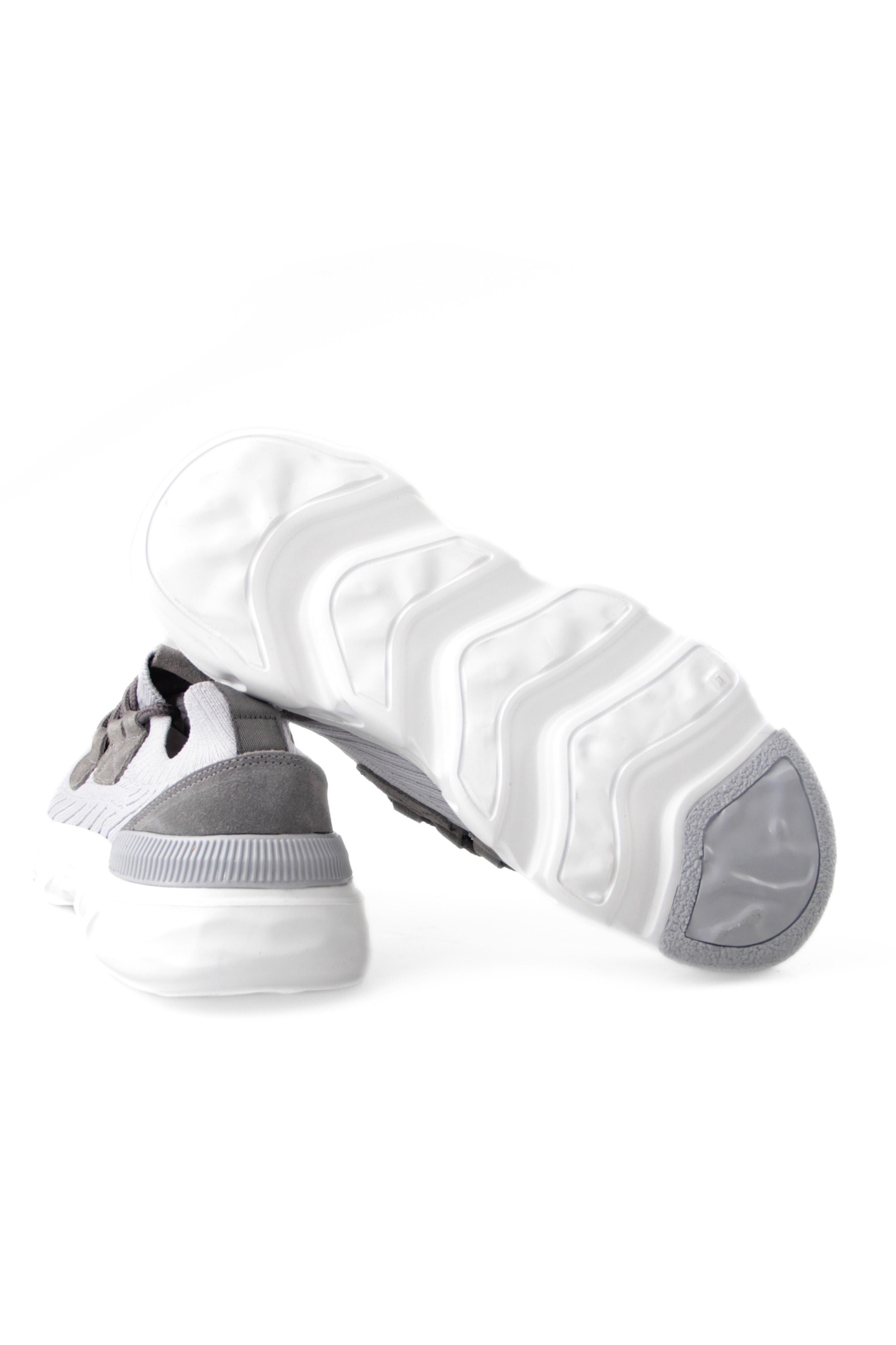 Triko Erkek Bağcıklı Gri Sneaker Ayakkabı Robert