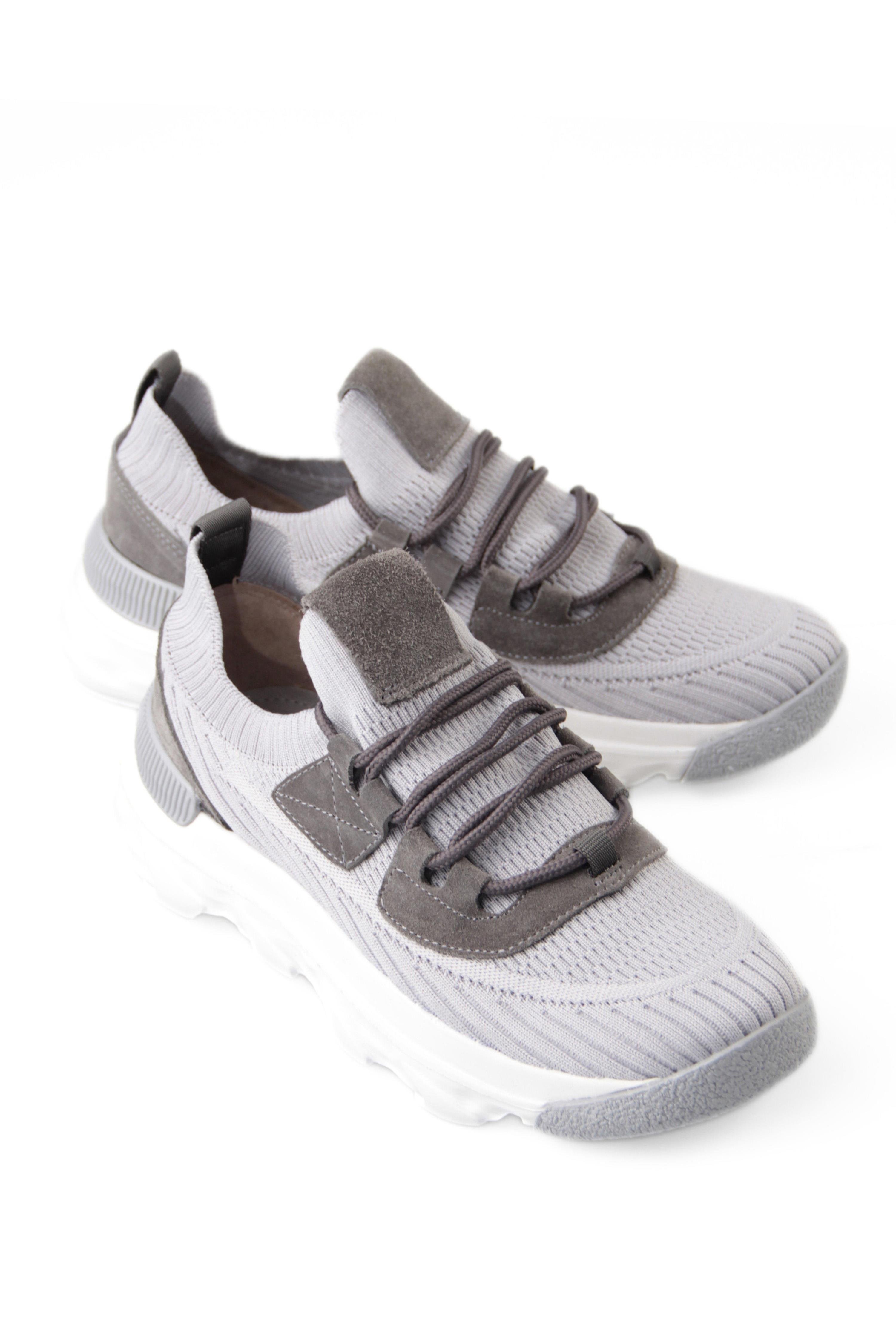 Triko Erkek Bağcıklı Gri Sneaker Ayakkabı Robert