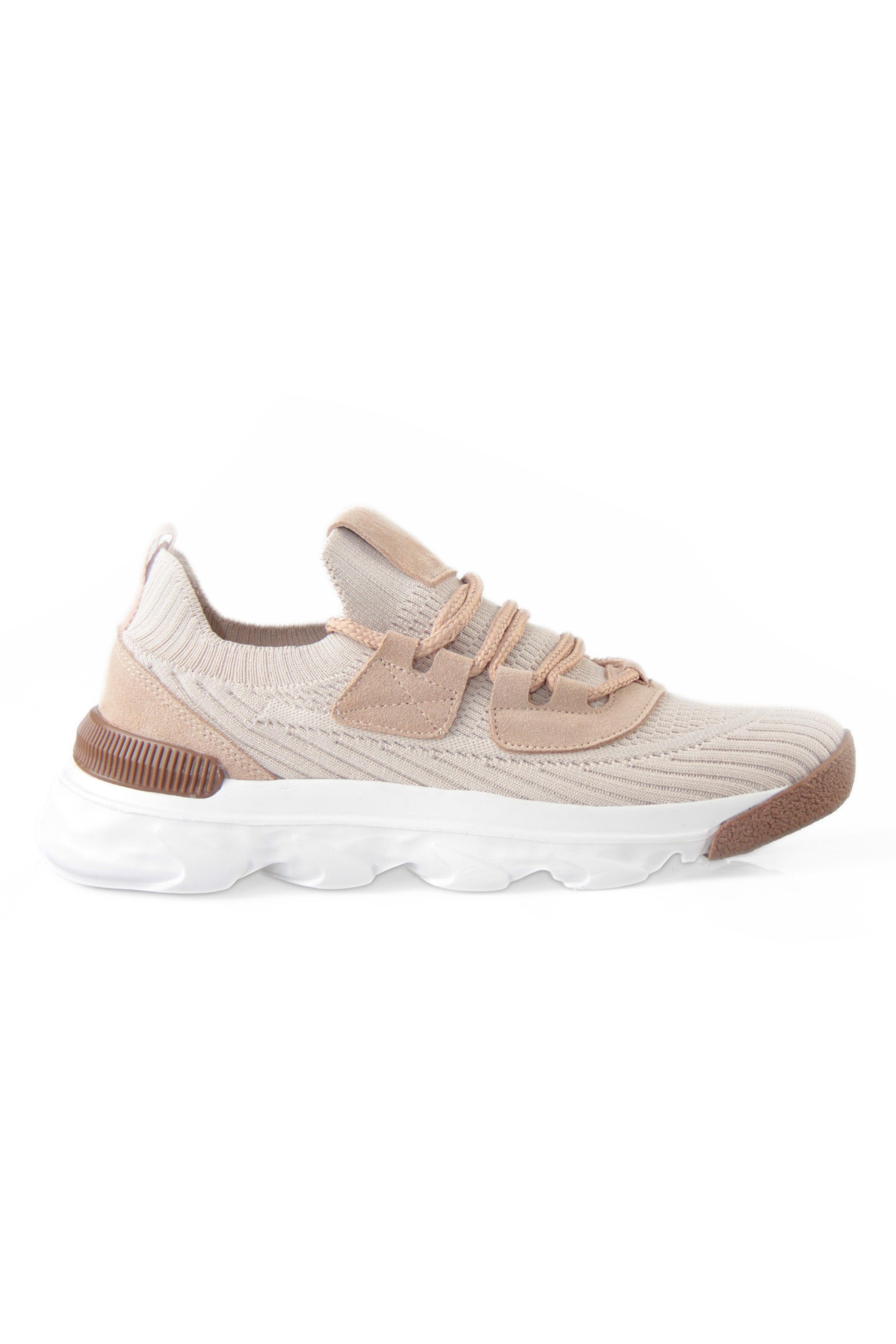Triko Erkek Bağcıklı Kum Sneaker Spor  Ayakkabı Robert