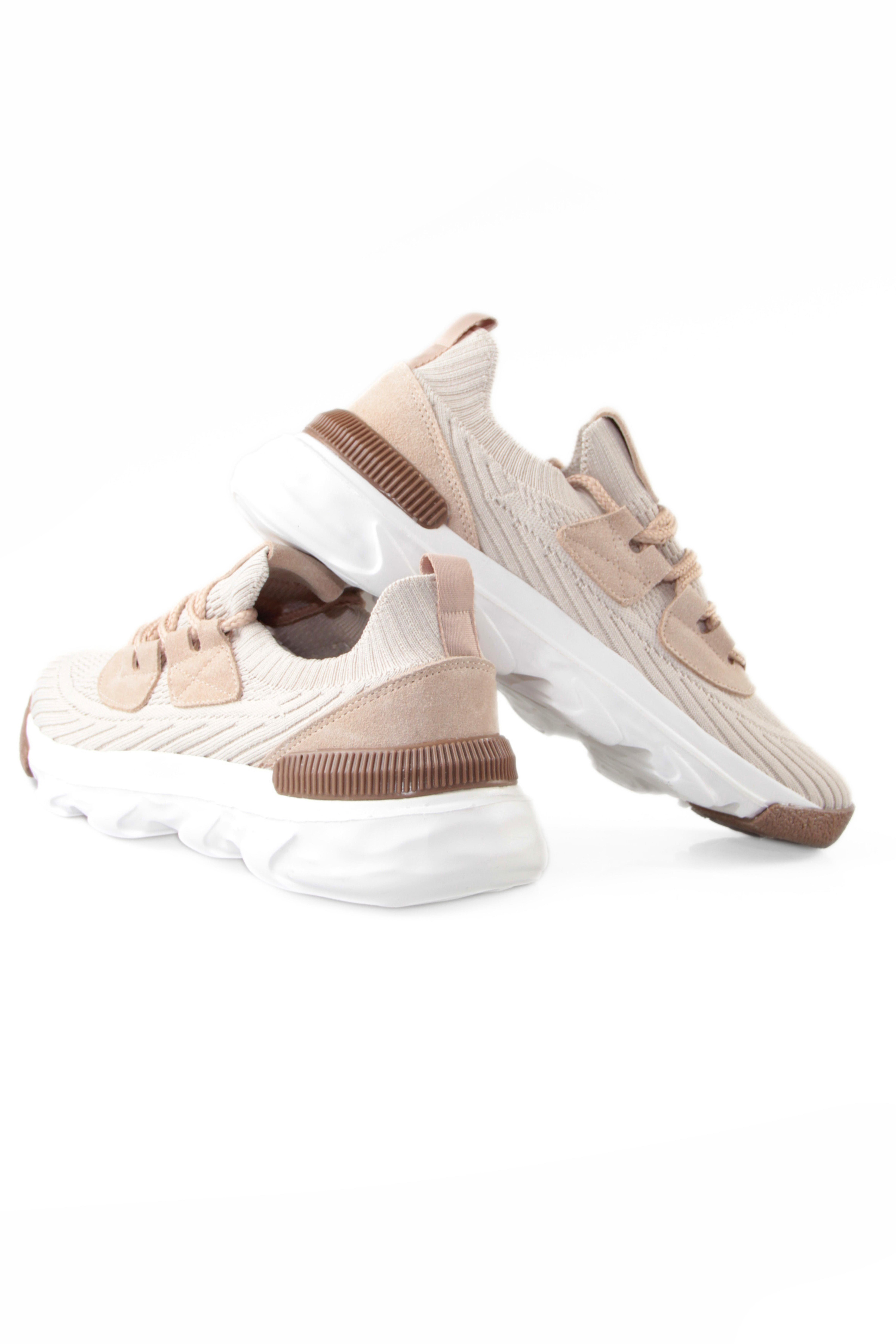 Triko Erkek Bağcıklı Kum Sneaker Spor  Ayakkabı Robert