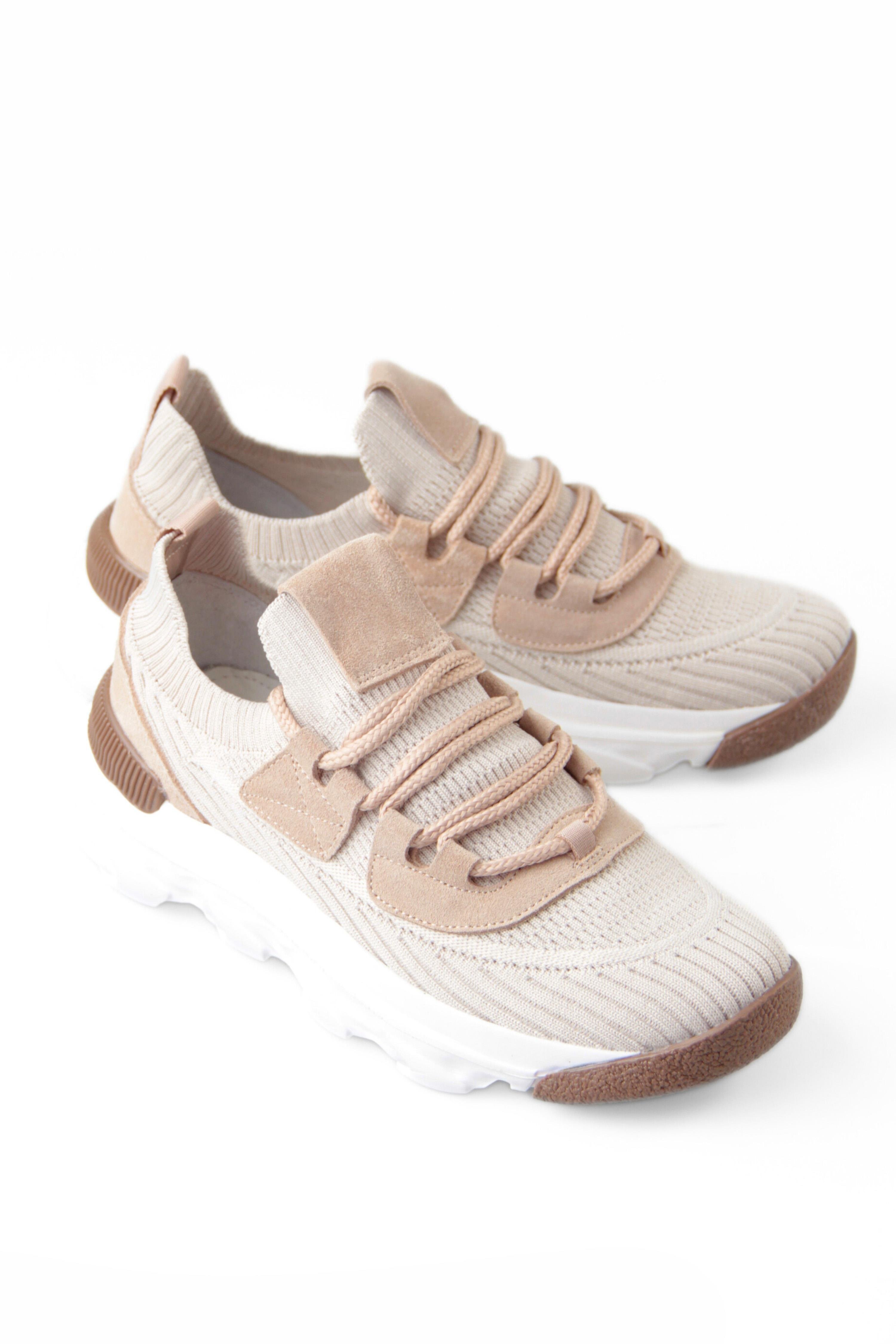 Triko Erkek Bağcıklı Kum Sneaker Spor  Ayakkabı Robert