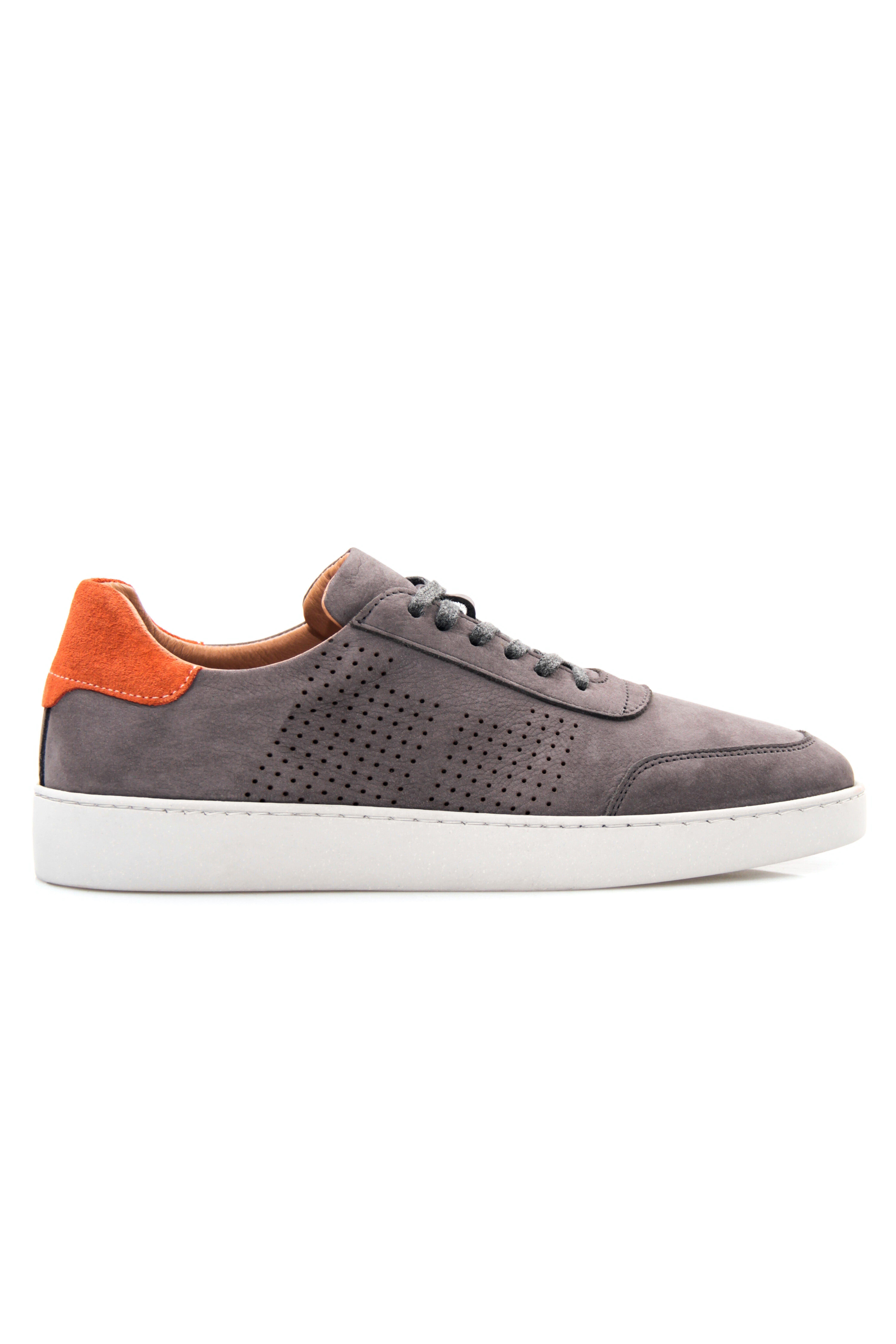 Tripy Hakiki Deri Erkek Bağcıklı Gri Sneaker Ayakkabı Arira