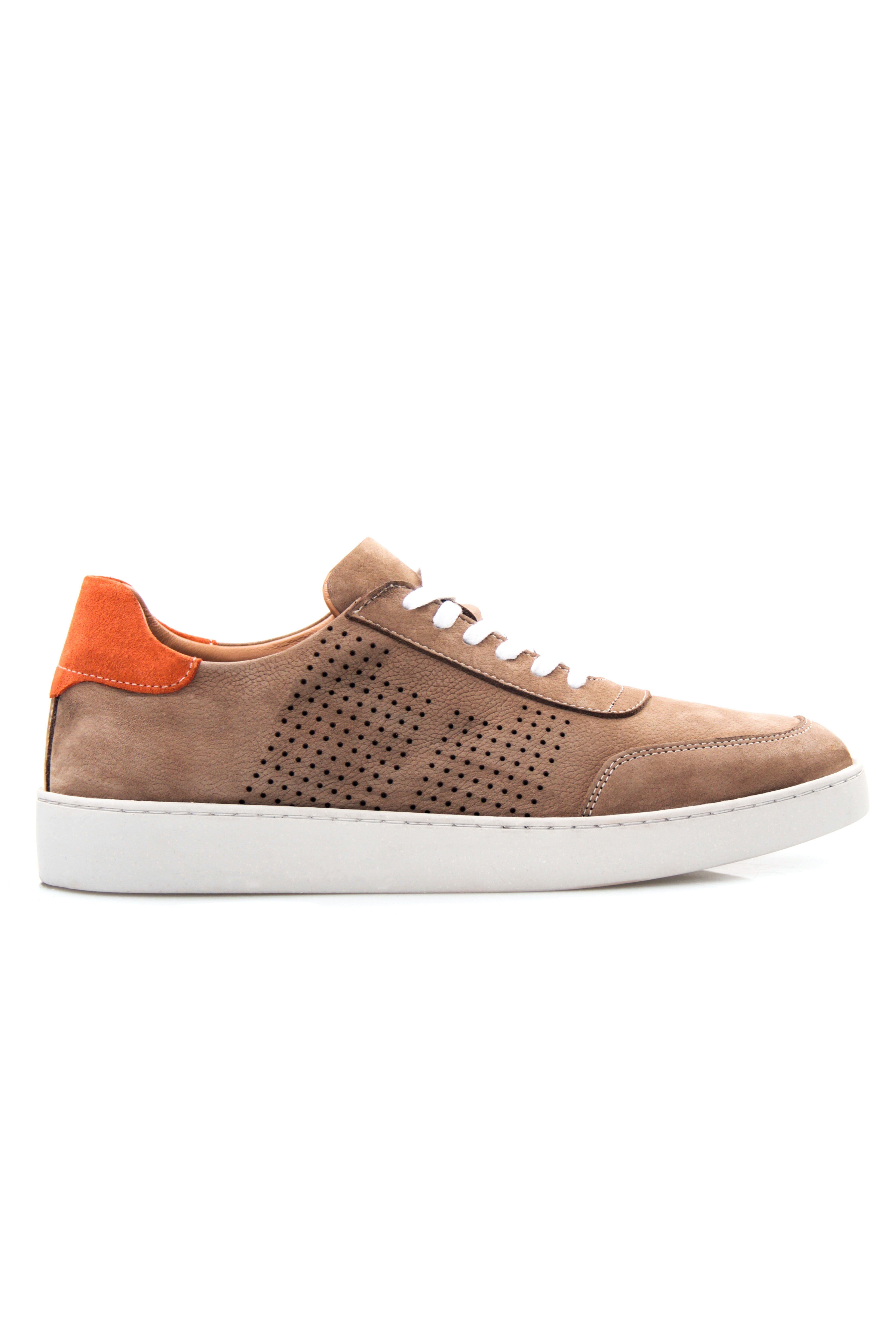 Tripy Hakiki Deri Erkek Bağcıklı Kum Sneaker Ayakkabı Arira