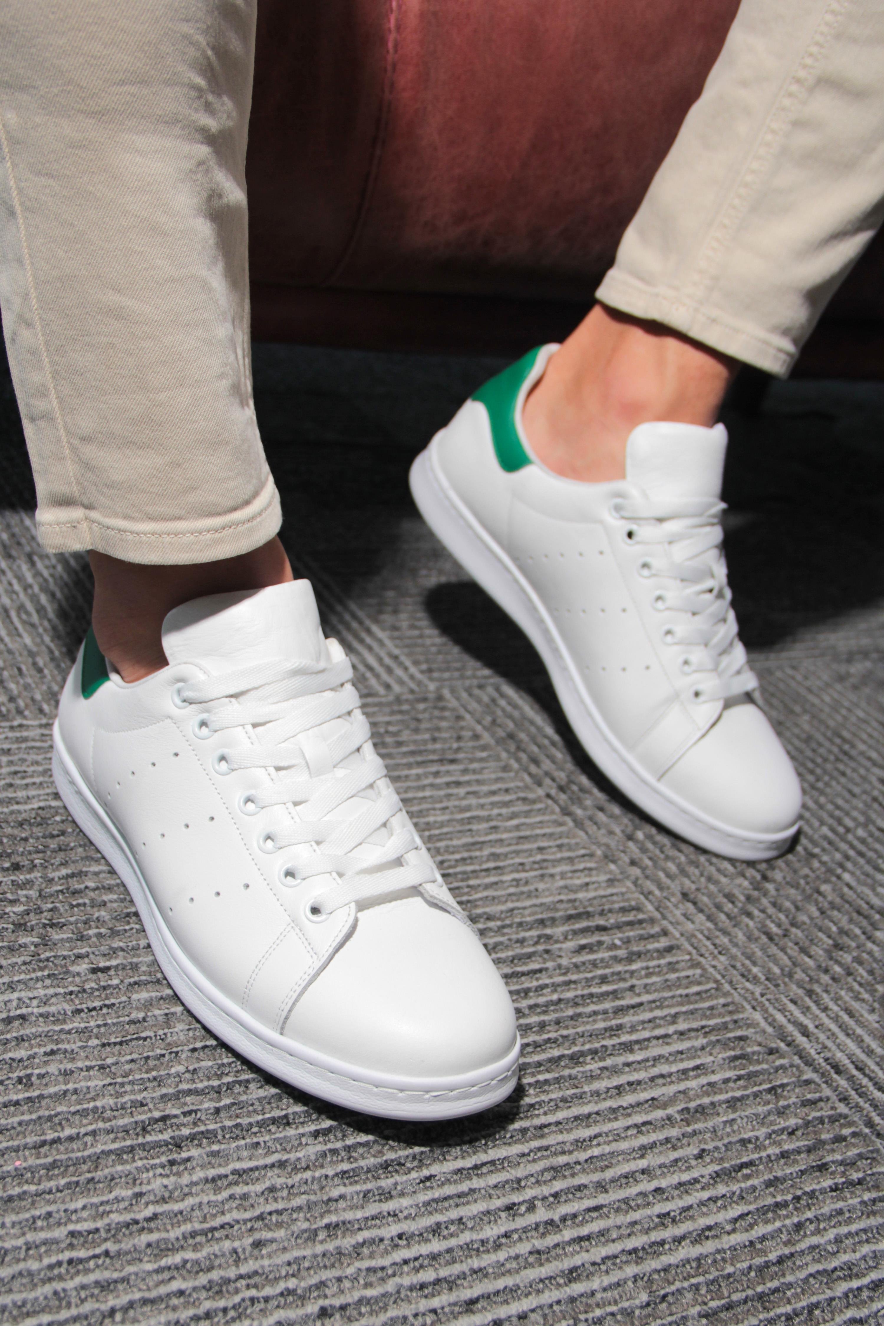 Tripy Hakiki Deri Erkek Günlük Bağcıklı Sneaker Ayakkabı Retal