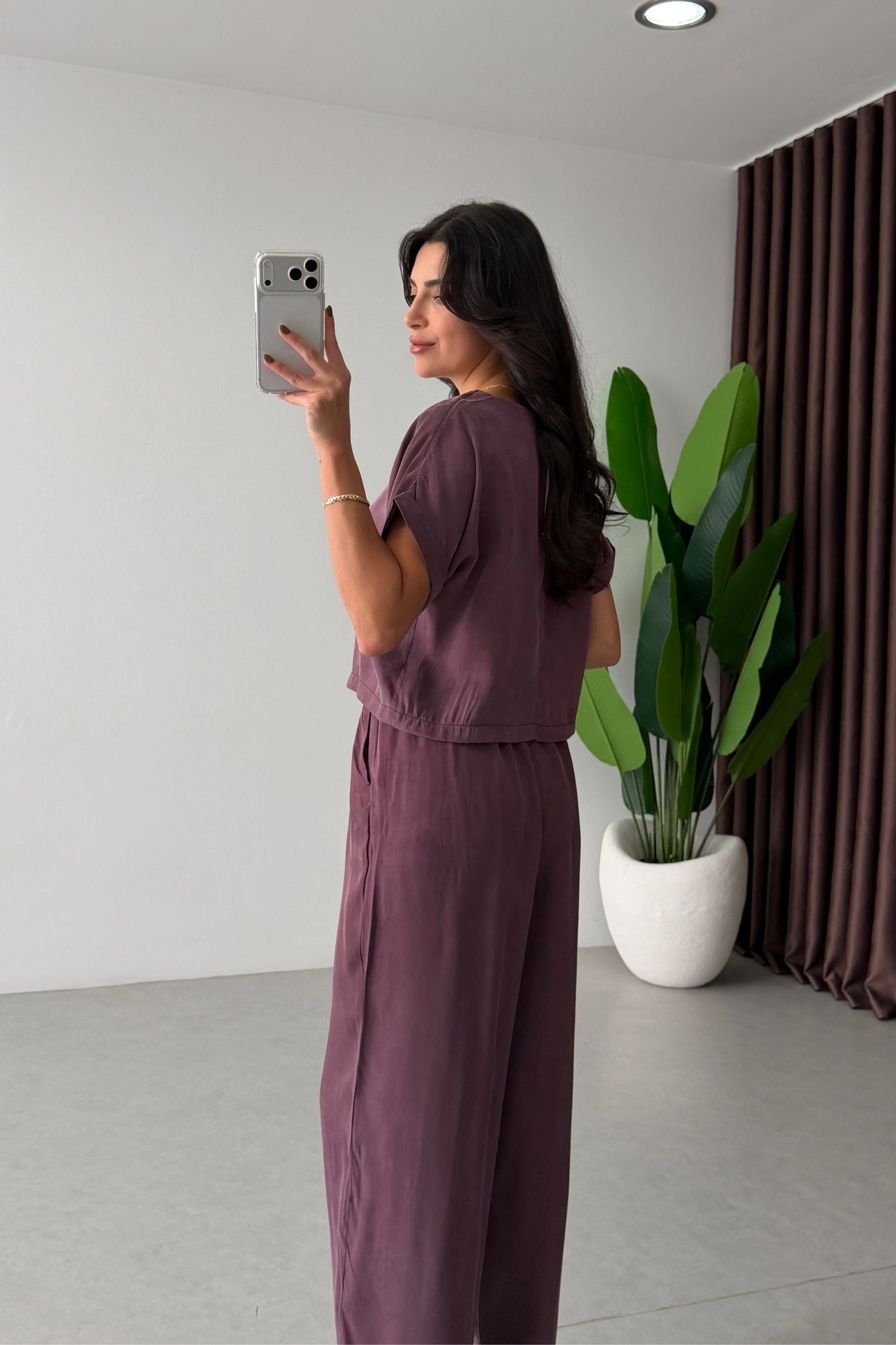 Eva Mürdüm Bluz Pantolon Takım