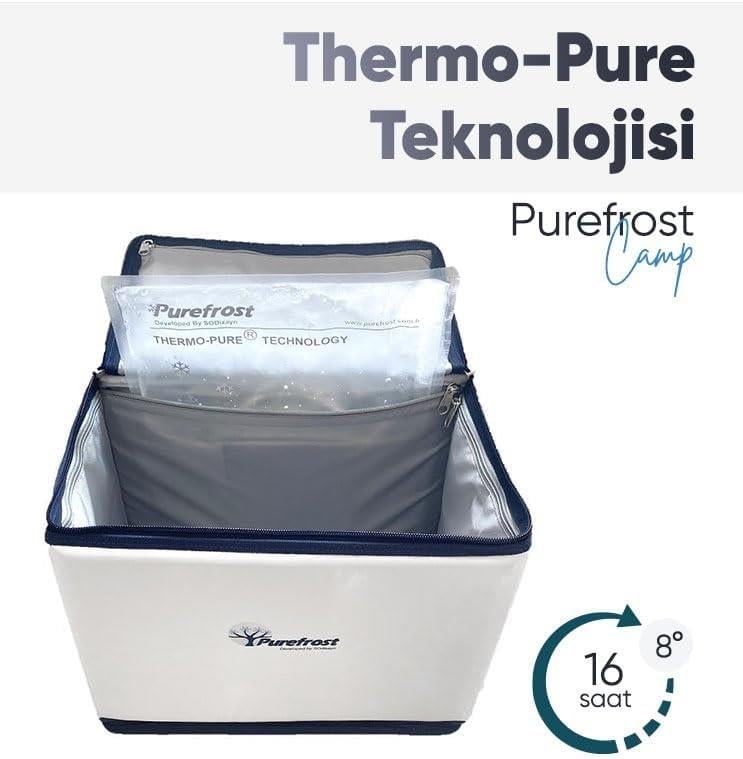 Purefrost PF15 Thermo-Pure® Teknolojisi ile Hızlı Soğutma / 16 Saat Soğuk Çanta + 6 Adet Thermo-Pure® Jel Paket