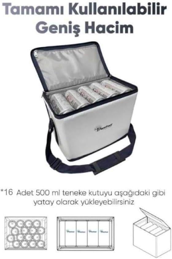 Purefrost PF15 Thermo-Pure® Teknolojisi ile Hızlı Soğutma / 16 Saat Soğuk Çanta + 6 Adet Thermo-Pure® Jel Paket