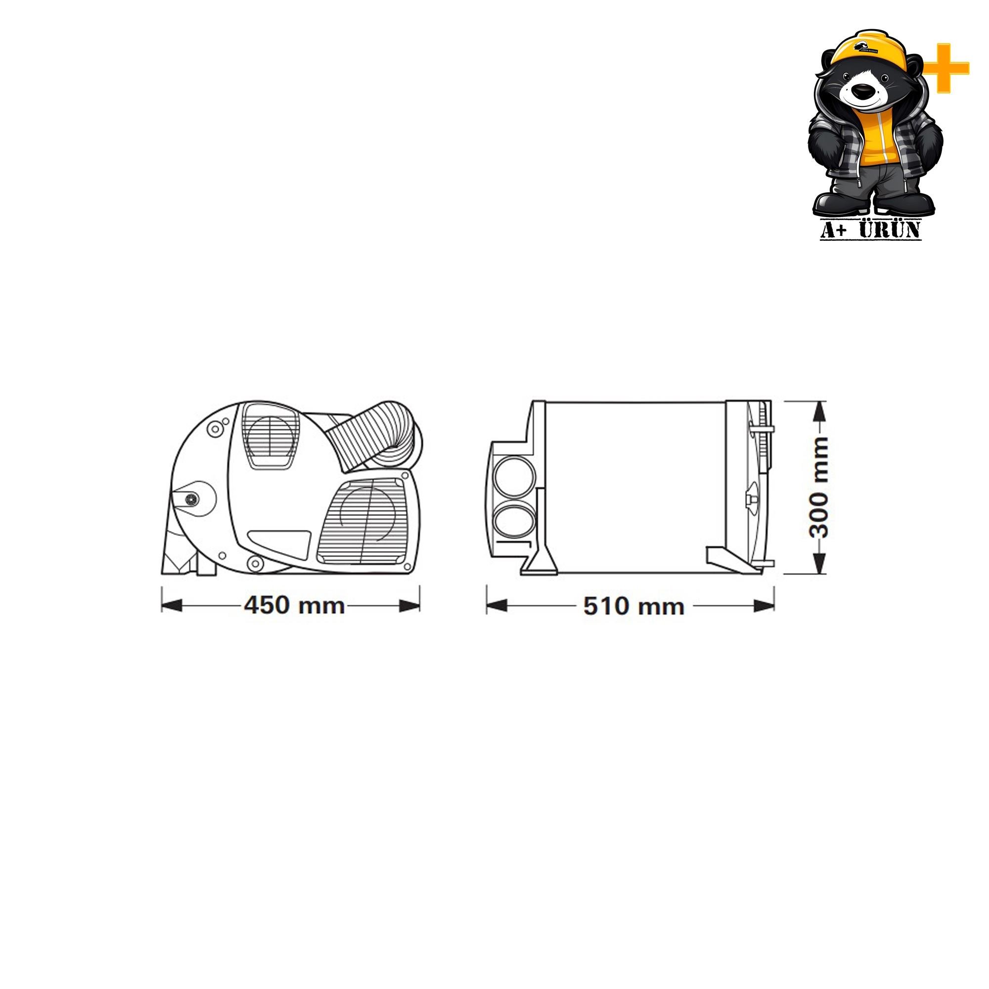 Truma Combi 4E CP Plus Gazlı + Elektrikli Ortam ve Su Isıtıcı