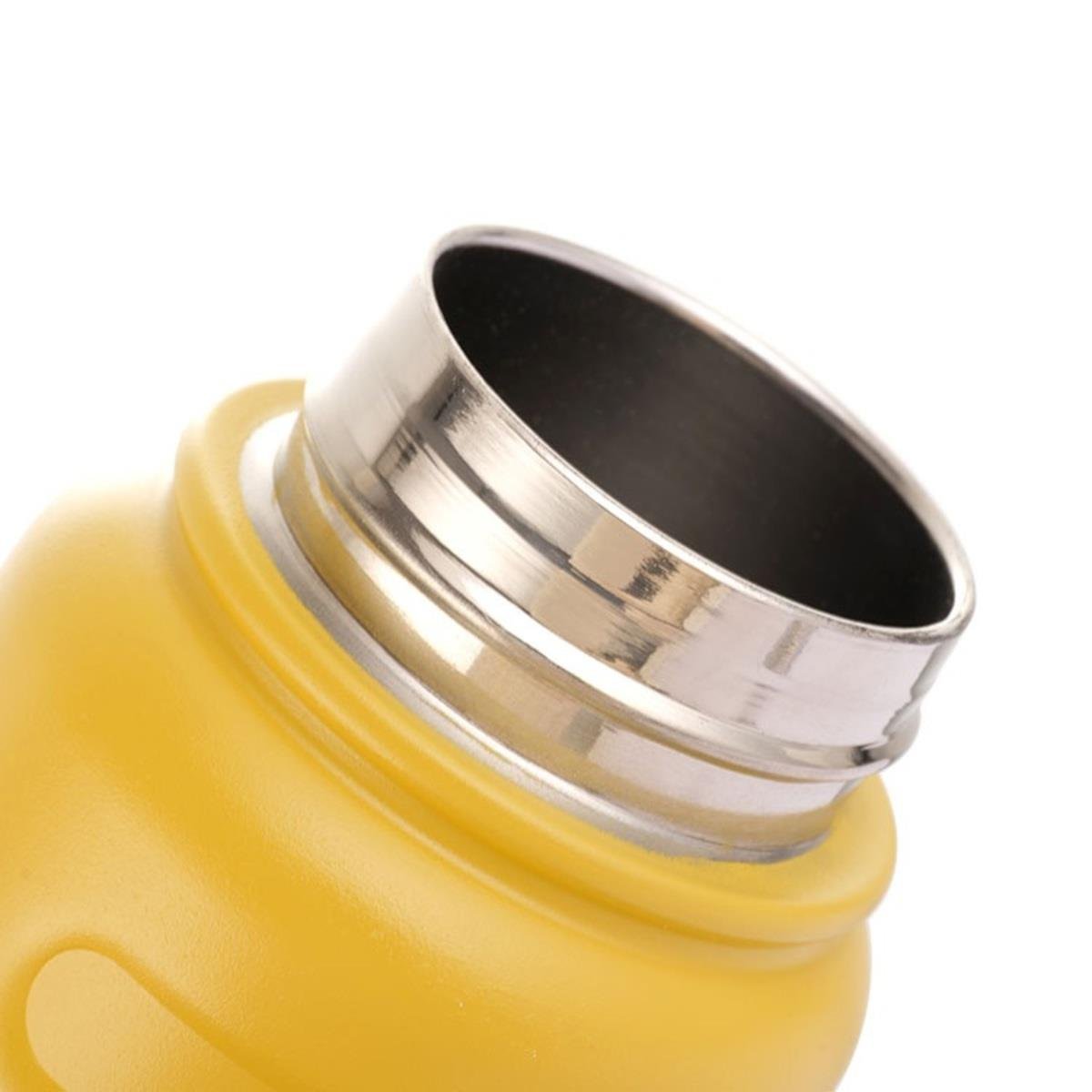 Tyeso Drum Vakumlu Paslanmaz Çelik Taşıma Kulplu Sarı Termos, 1000 ml
