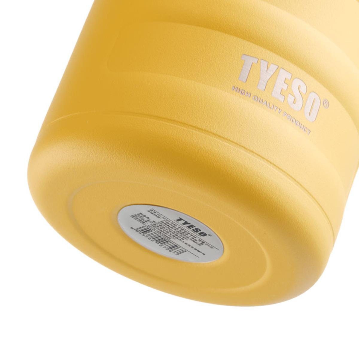 Tyeso Drum Vakumlu Paslanmaz Çelik Taşıma Kulplu Sarı Termos, 1000 ml