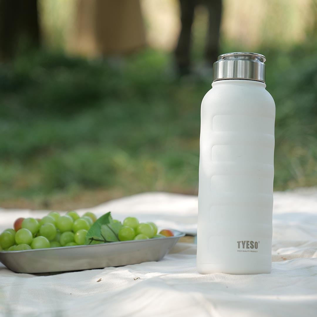 Tyeso Drum Vakumlu Paslanmaz Çelik Taşıma Kulplu Sarı Termos, 1000 ml