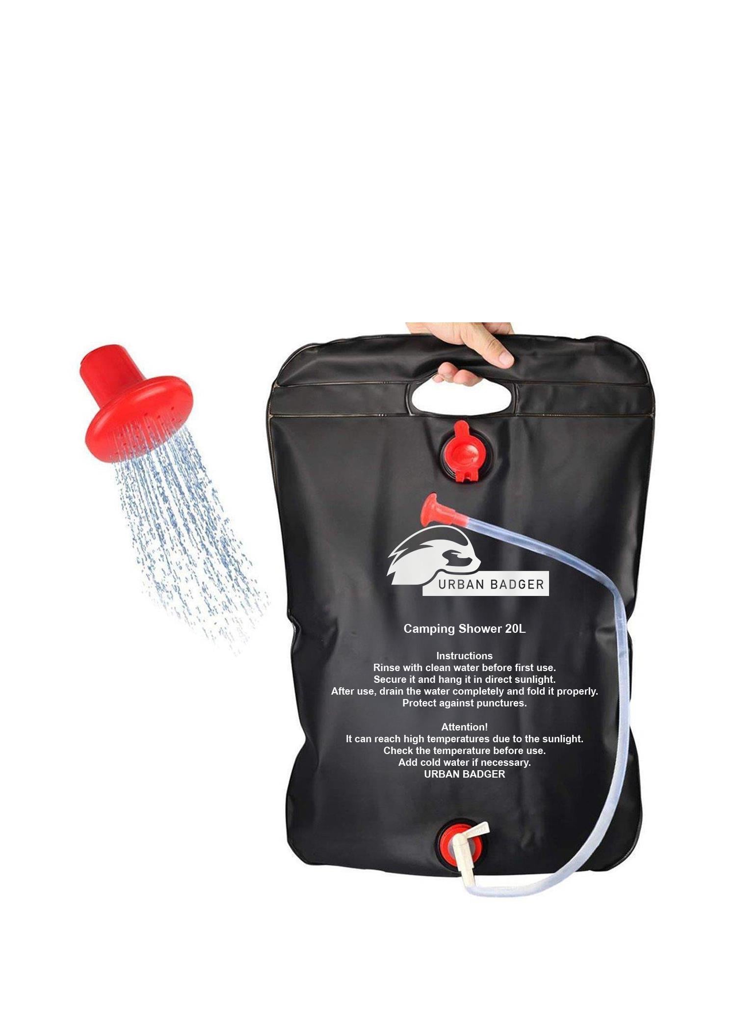 Urban Badger Katlanır Kamp Duşu 20L Başlık ve Hortum ile Beraber