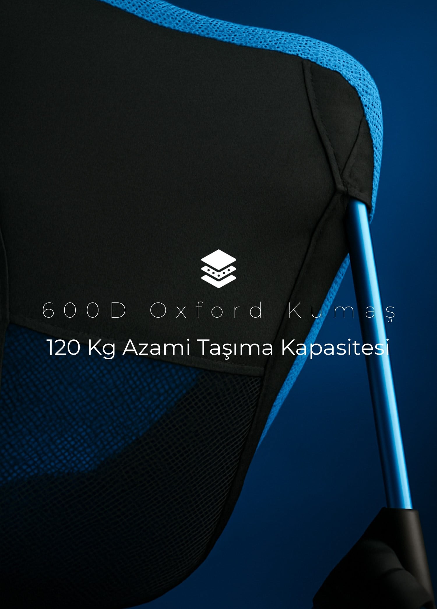 Urban Badger Mavi Loki Sandalye Teleskopik 950 gr 7050 Alüminyum Ultra Hafif 600D Oxford Kumaş