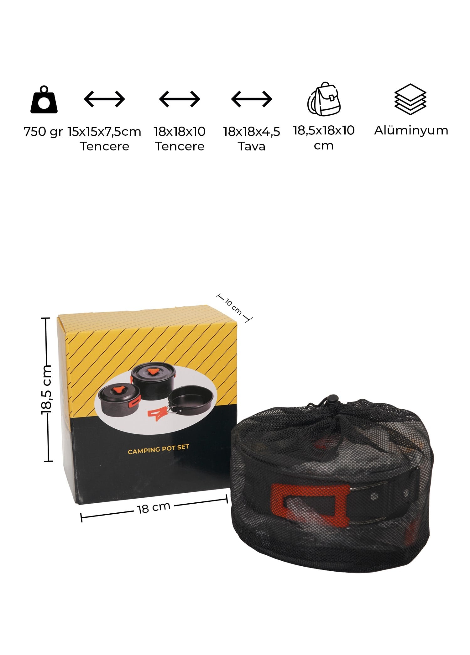 Urban Badger Njord 2-4 Kişilik Kamp Mutfak Seti
