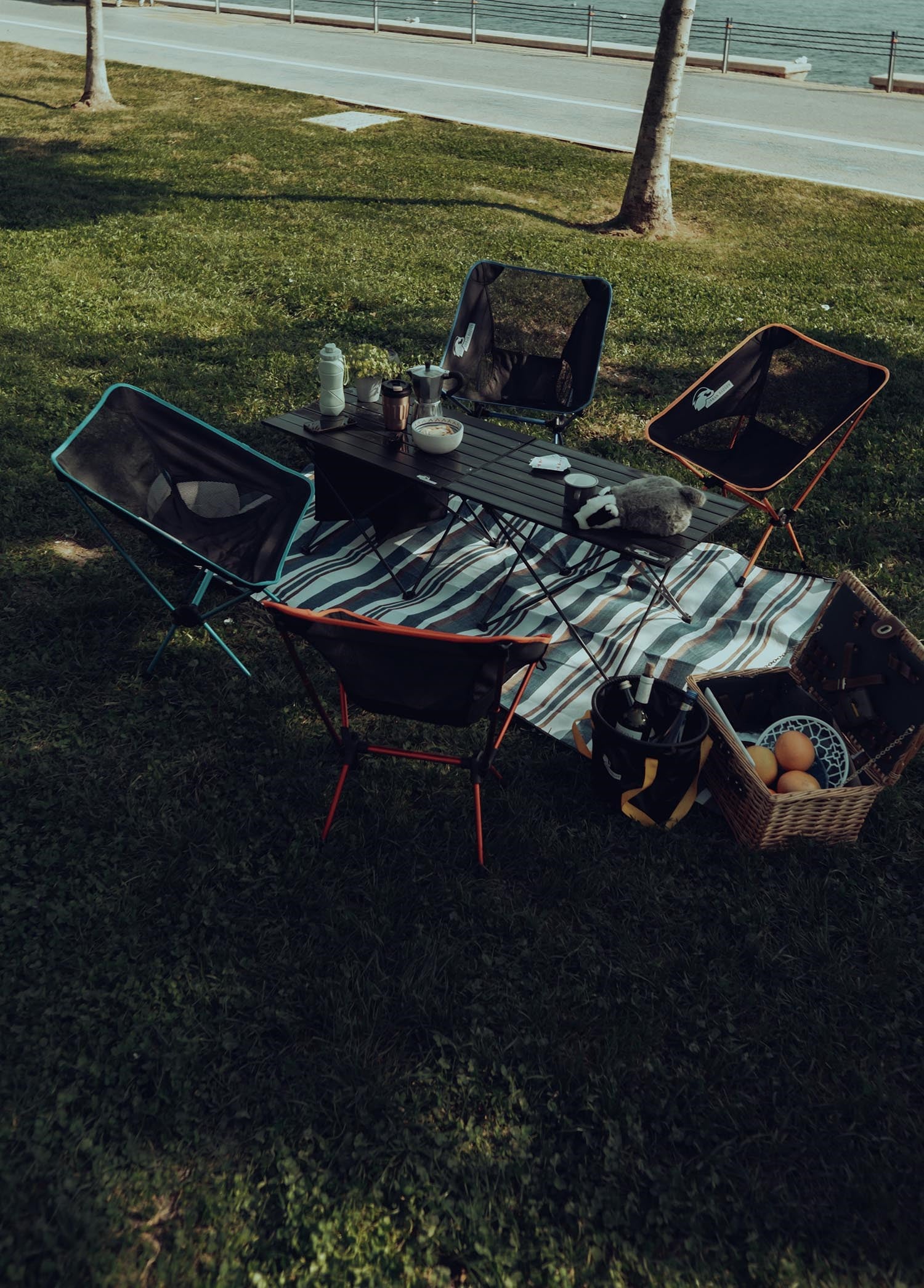 Urban Badger Wunjo Piknik Örtüsü 1.2x2m Mavi-Beyaz