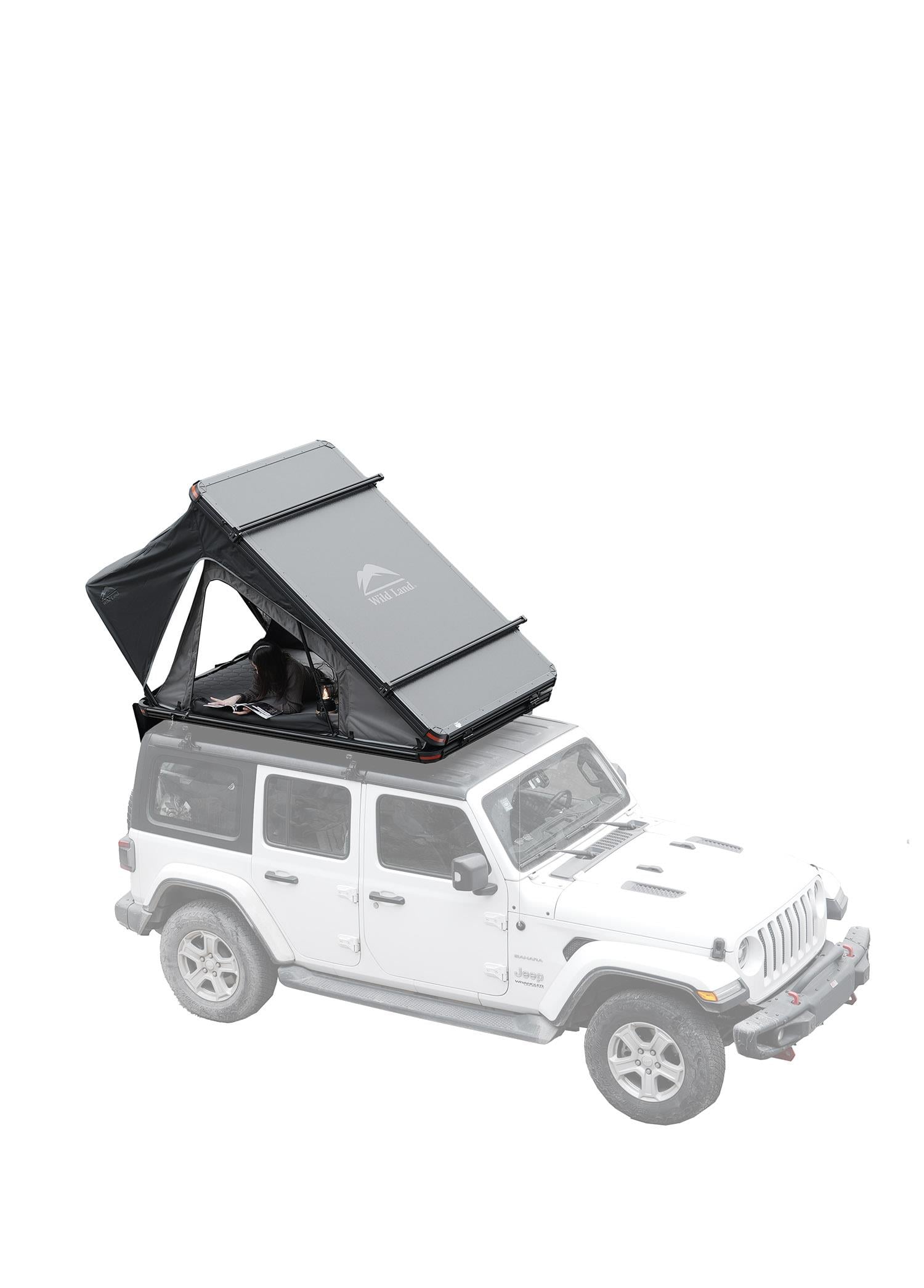 Wild Land Bush Cruiser Yeni Tasarım Üçgen Sert Kabuklu Alüminyum Araç Üstü Çadır